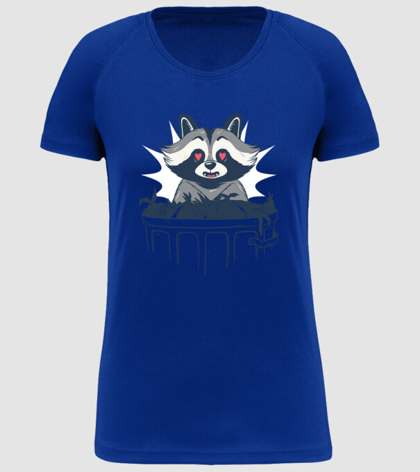 Raton model albastru regal pe tricou