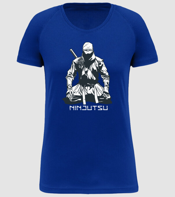 Ninja model albastru regal pe tricou