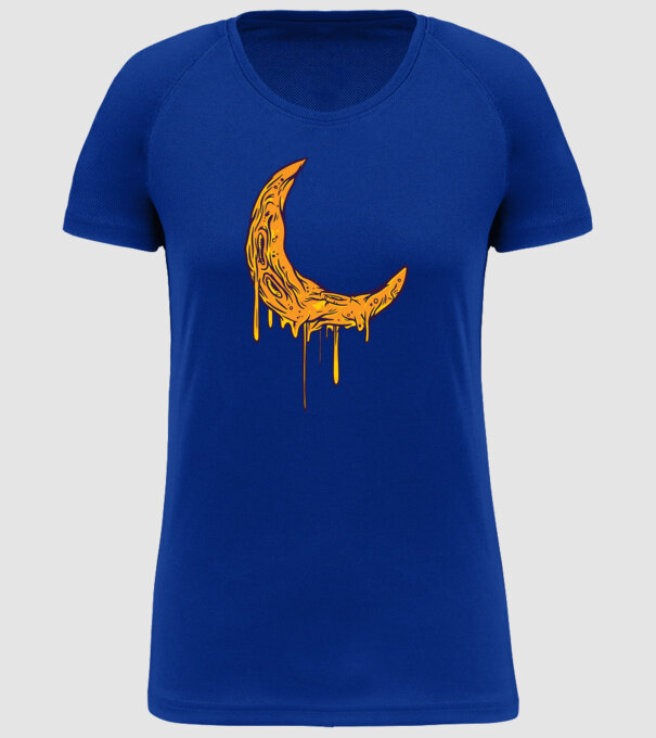 Luna topindu-se model albastru regal pe tricou