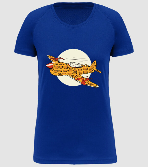 Prăjitură zburătoare model albastru regal pe tricou