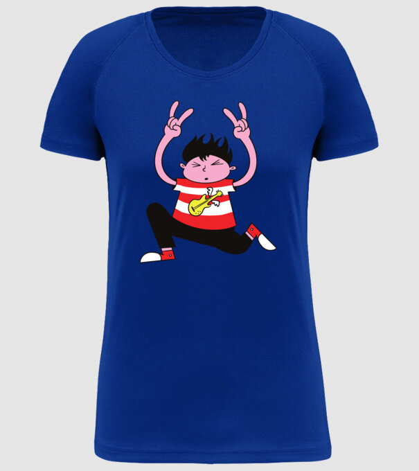 Băiat Rocker model albastru regal pe tricou