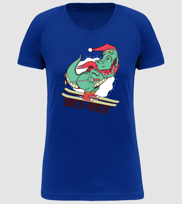 Ski Rex model albastru regal pe tricou