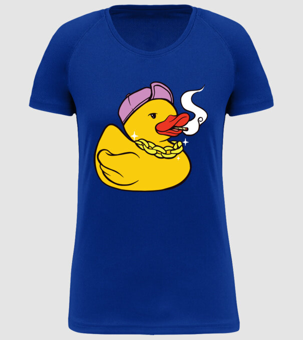 rățușcă de cauciuc Smoker model albastru regal pe tricou