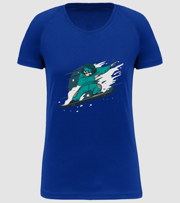 Schelet Snowboard DAB model albastru regal pe tricou