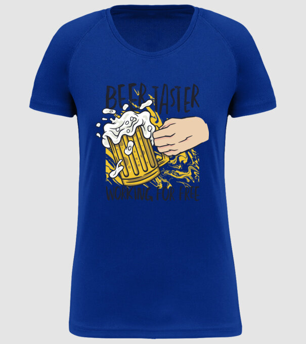 Degustare de bere model albastru regal pe tricou