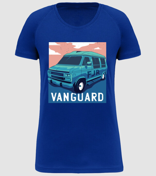 Microbus Sport Autocaravană model albastru regal pe tricou
