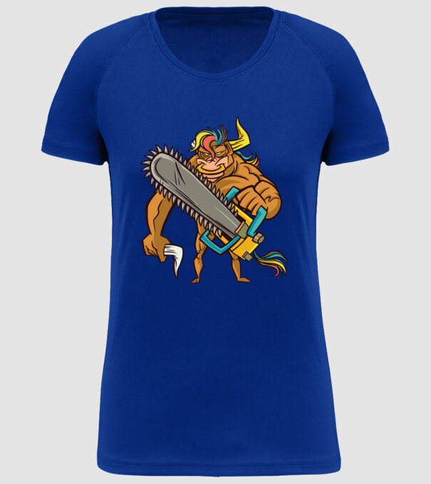 Unicorn Taur model albastru regal pe tricou