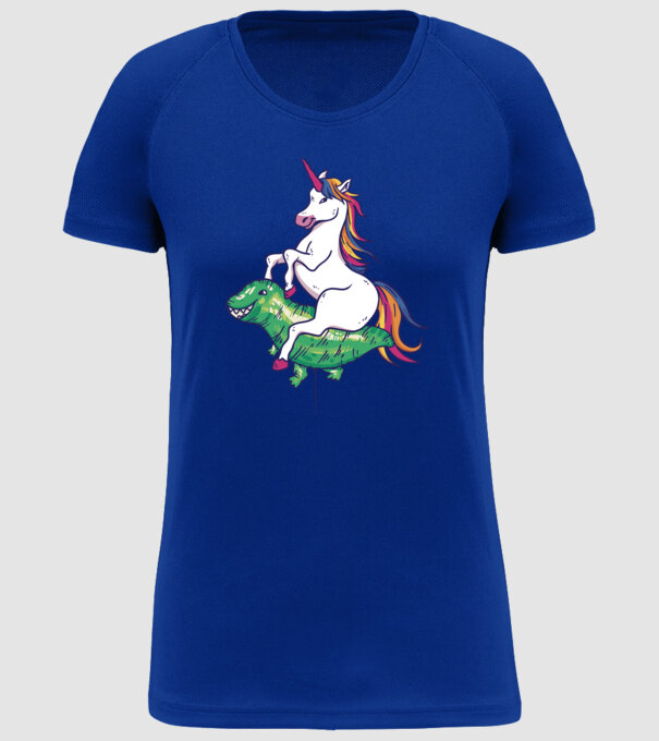 Balon cu Unicorn model albastru regal pe tricou