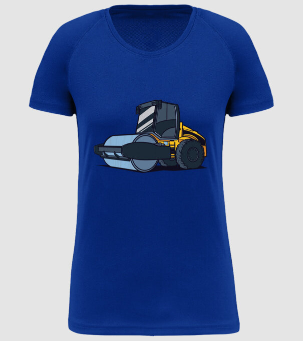 Rulou compresor model albastru regal pe tricou