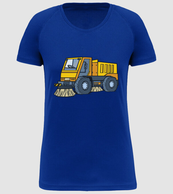 Camion spălare străzi model albastru regal pe tricou