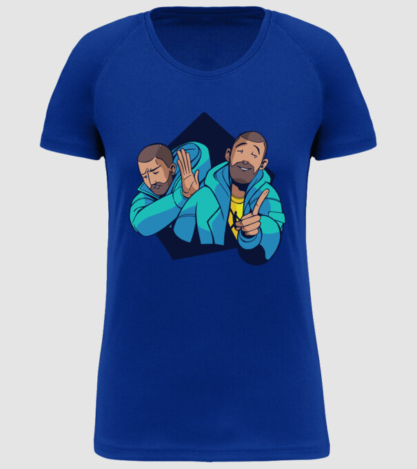 Tricou Meme amuzant model albastru regal pe tricou