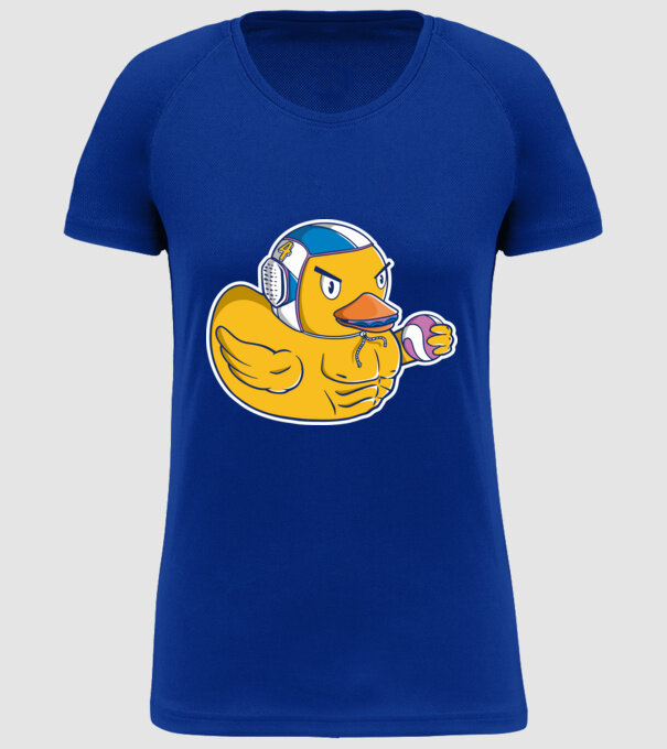 Rață polo pe apă model albastru regal pe tricou