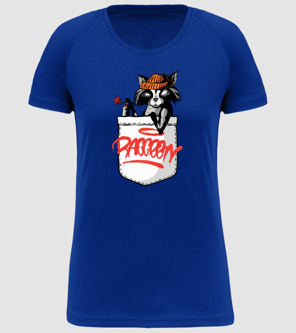 Raton de buzunar model albastru regal pe tricou