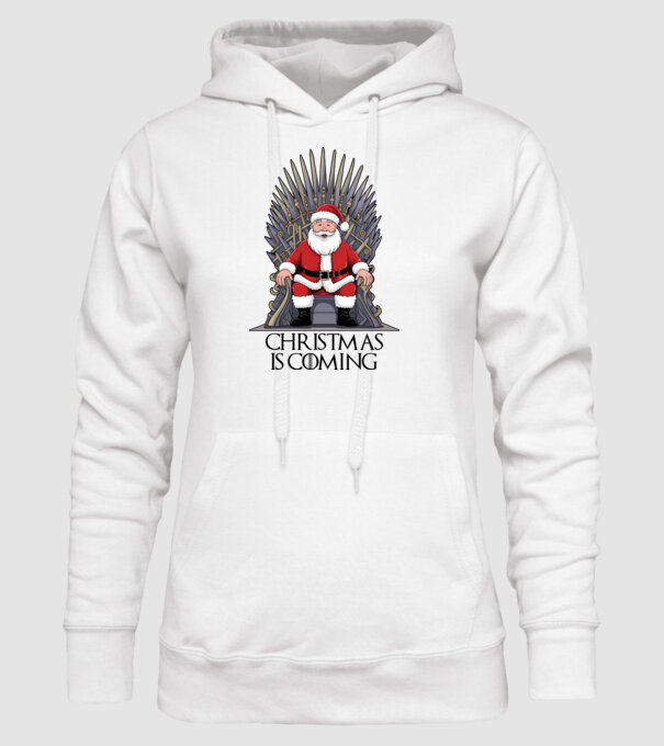 Christmas is Coming Alb model alb pe tricou