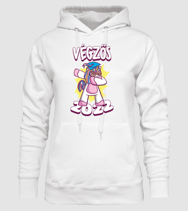 Inorog Absolvent model alb pe tricou