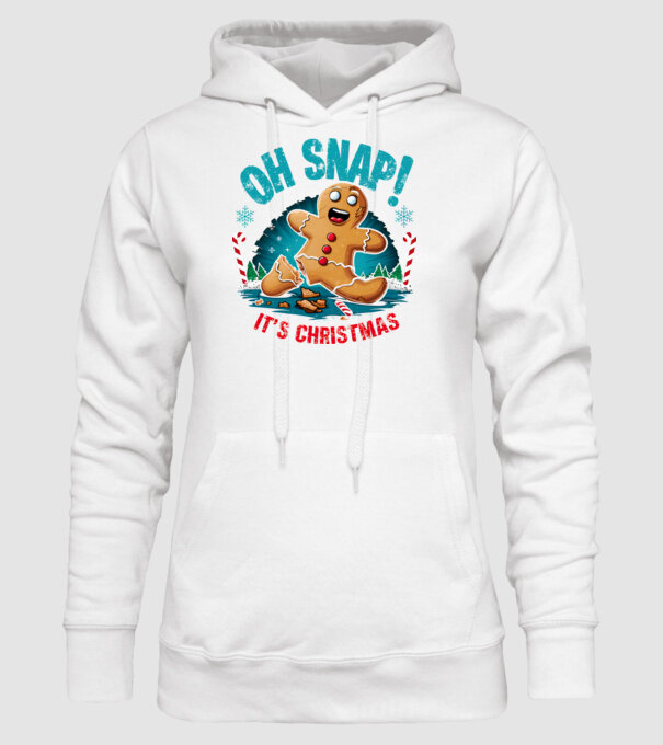 Oh snap! It's christmas Alb model alb pe tricou