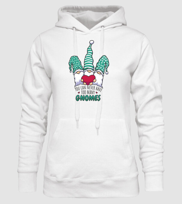 You can never have too many Gnomes model alb pe tricou