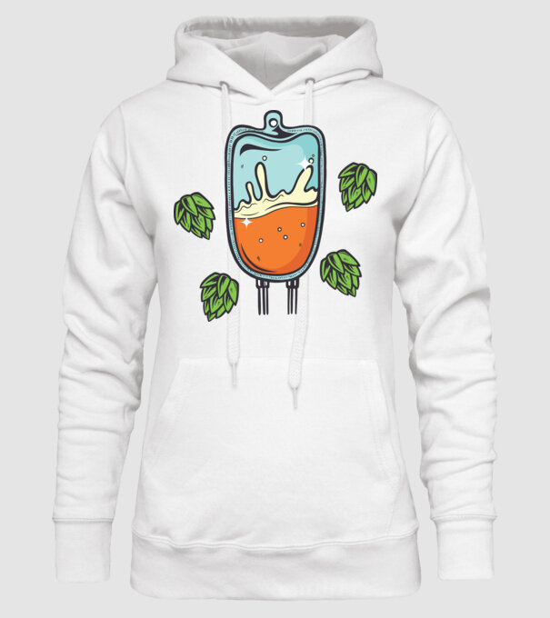 Grupa mea de sânge este IPA model alb pe tricou
