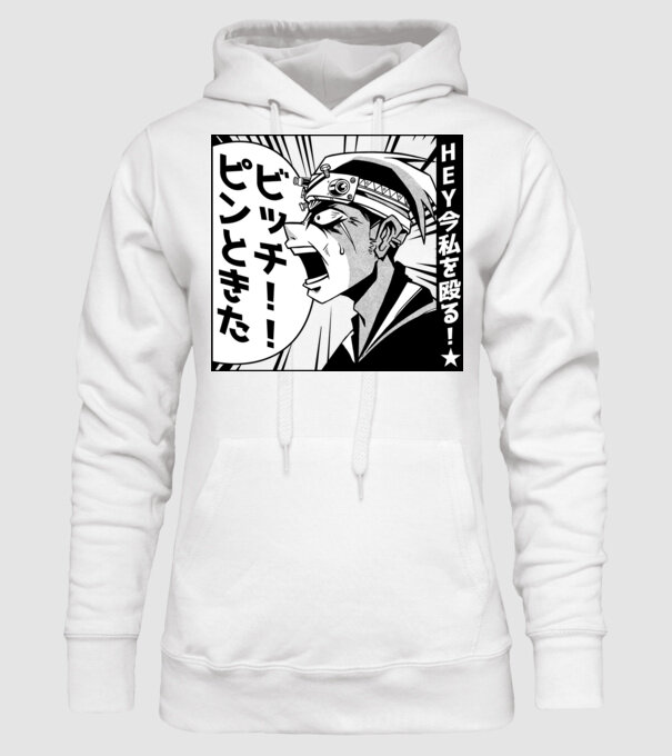 Cap Anime Manga model alb pe tricou