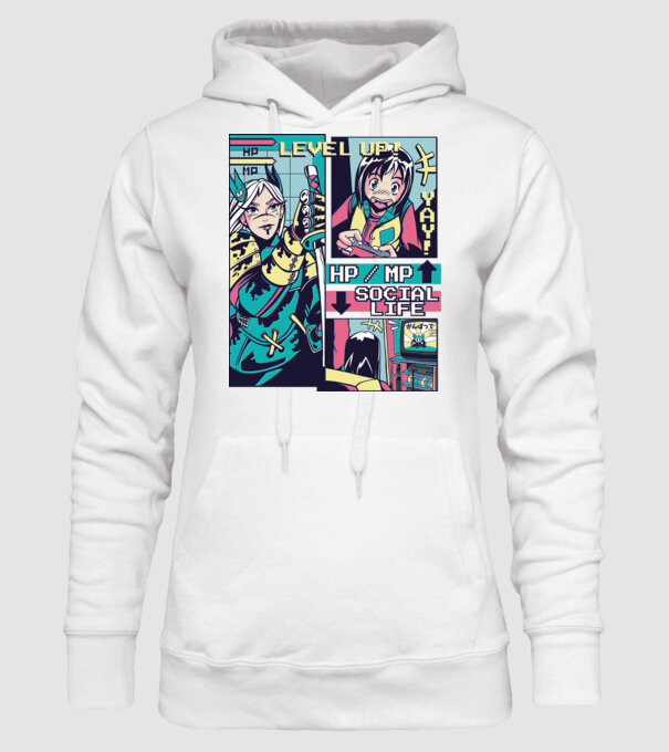 Anime Vaporwave benzi desenate model alb pe tricou