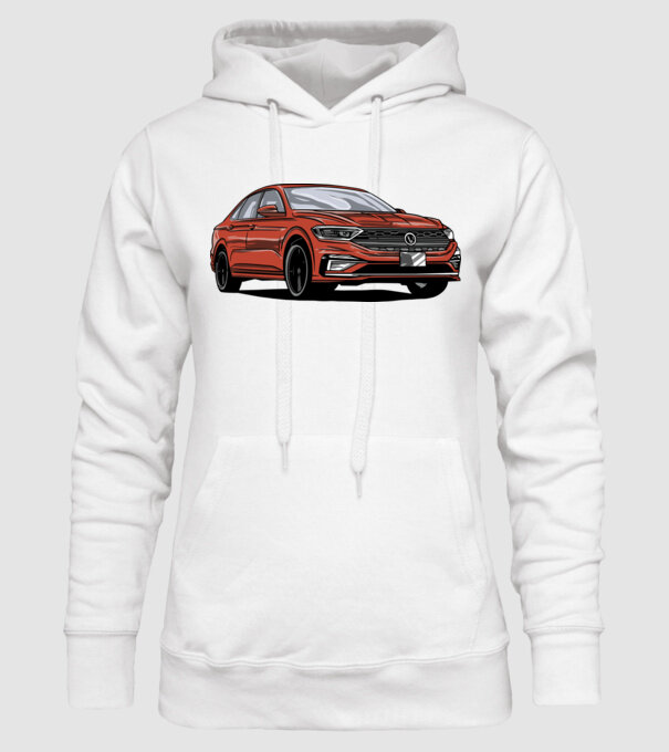 Mașină model alb pe tricou
