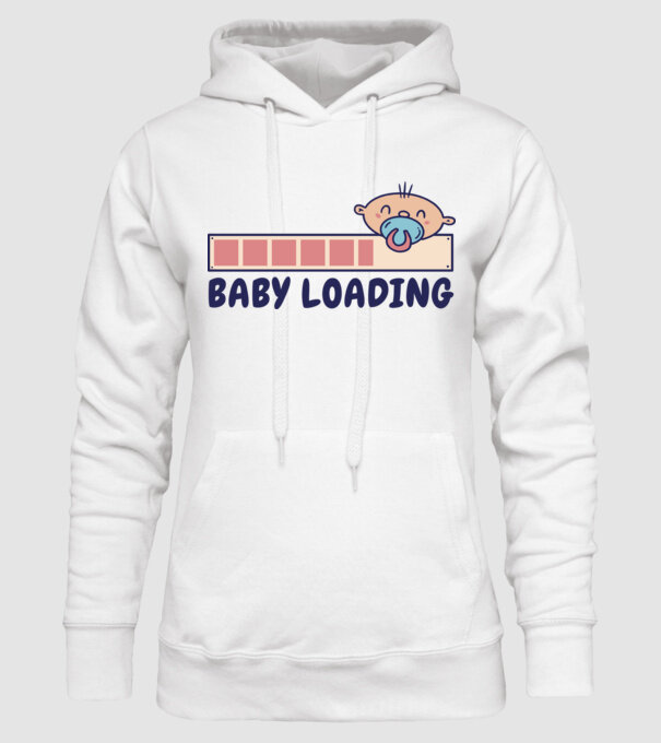 Bebe program încărcare model alb pe tricou