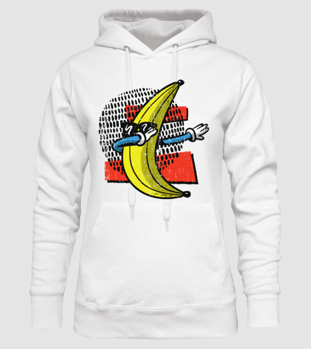 Banană DAB model alb pe tricou