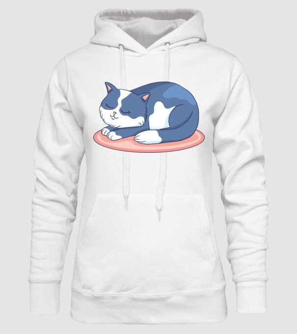 Pisicuță drăguță model alb pe tricou