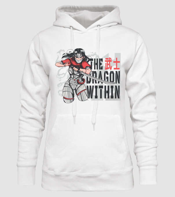 Cyborg Ninja fată Anime model alb pe tricou