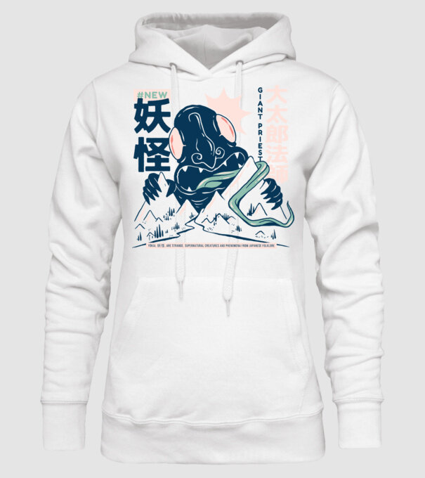 Daidarabotchi Yokai Anime model alb pe tricou