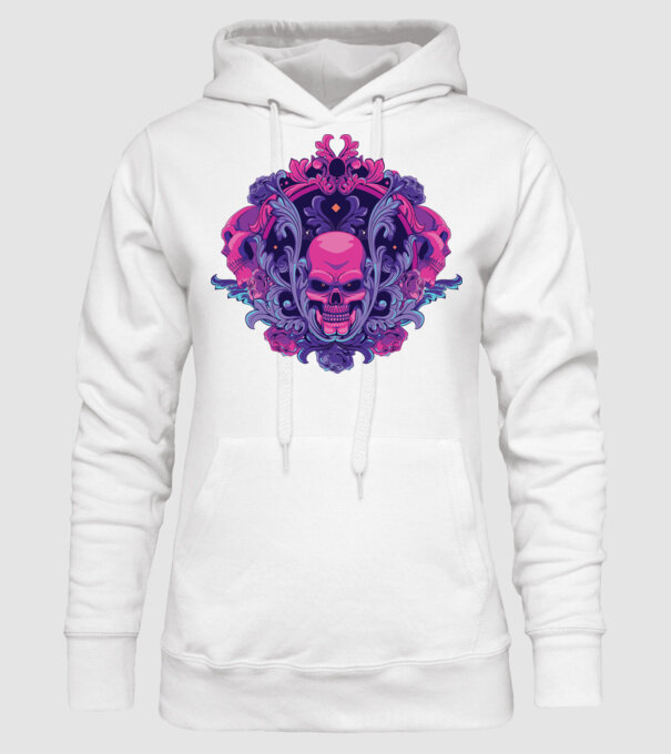 Cranii Dark Skull model alb pe tricou
