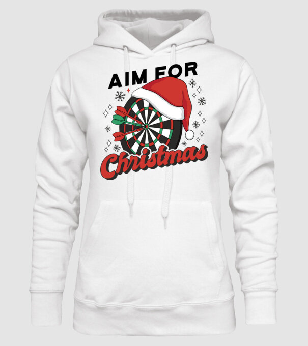 Darts Crăciun model alb pe tricou