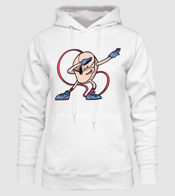 Șoarece DAB model alb pe tricou