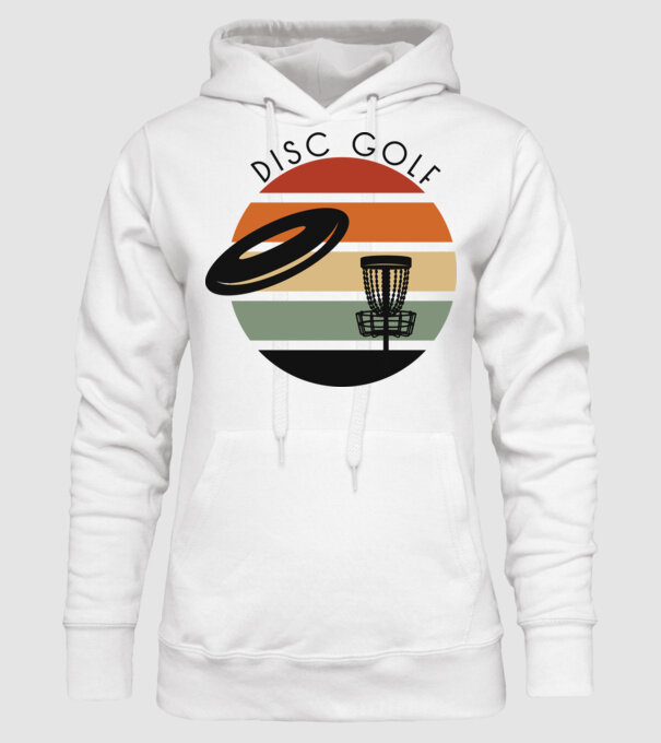 Frizbi Golf model alb pe tricou