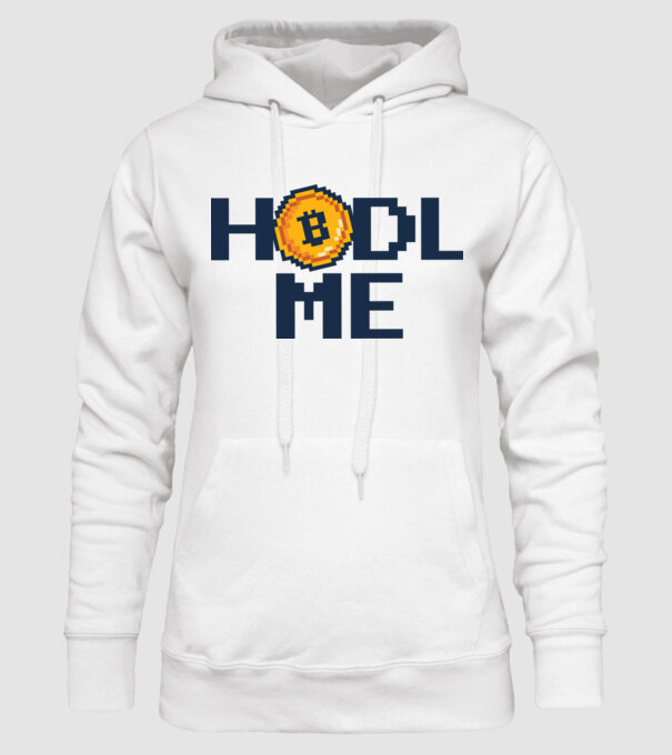 Hodl Me Bitcoin model alb pe tricou