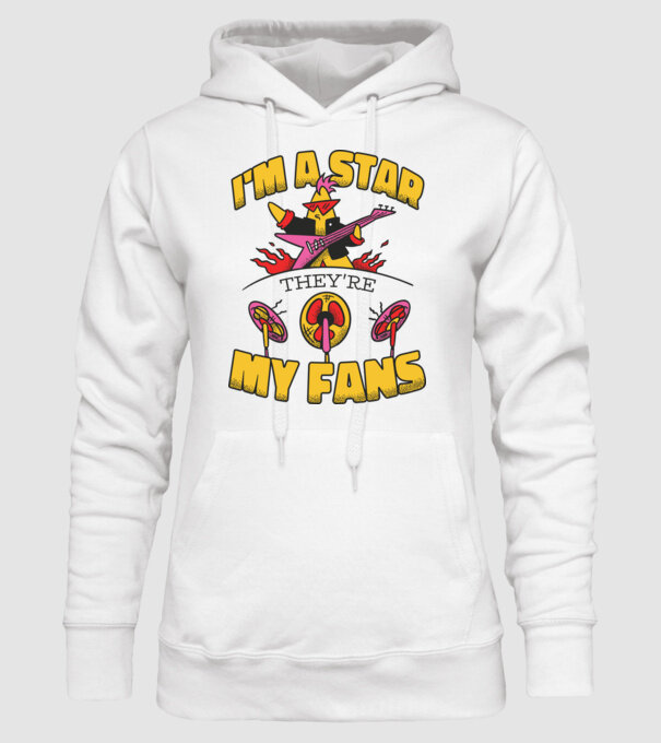 'I''m a Star, They''re my Fans' model alb pe tricou
