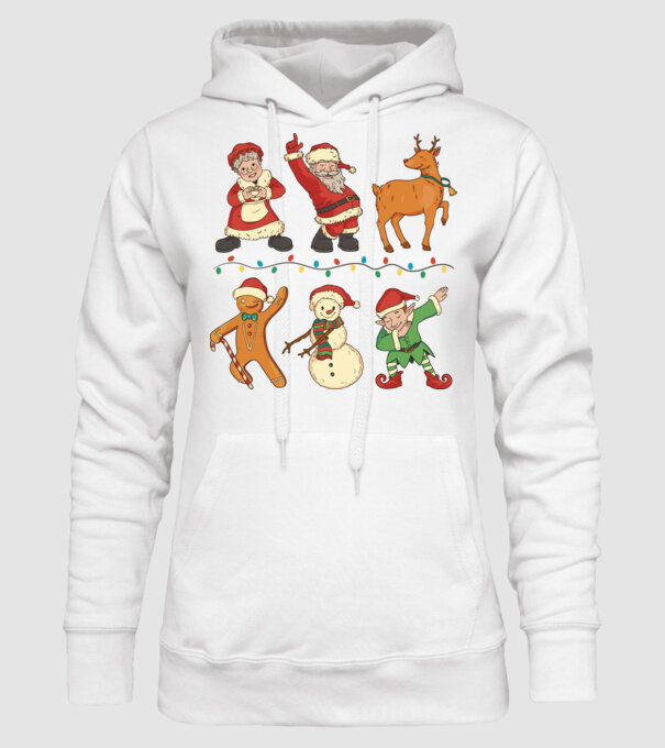 Crăciun DAB model alb pe tricou