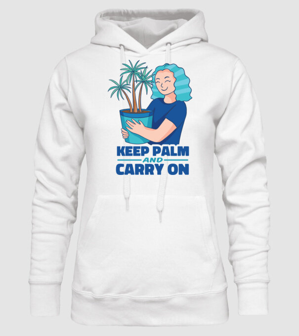 Keep Calm and Carry On model alb pe tricou