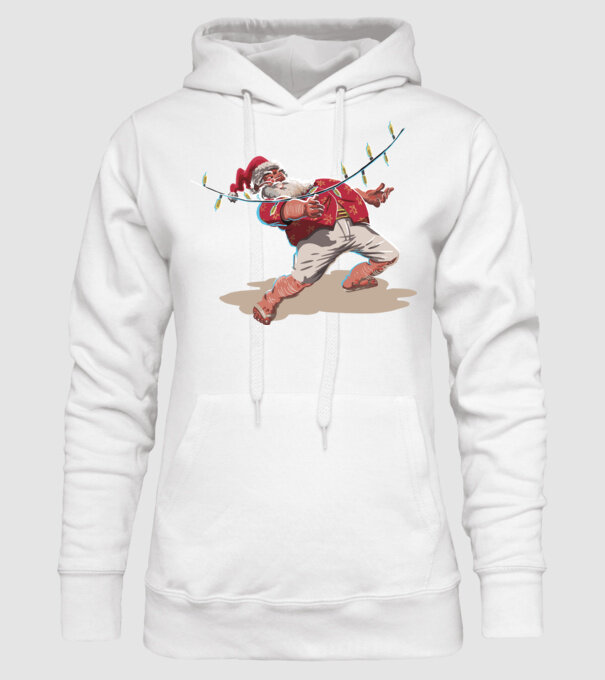 Limbo Moș Crăciun model alb pe tricou