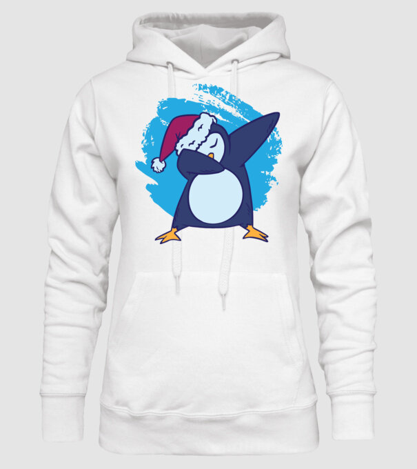Pinguin DAB model alb pe tricou