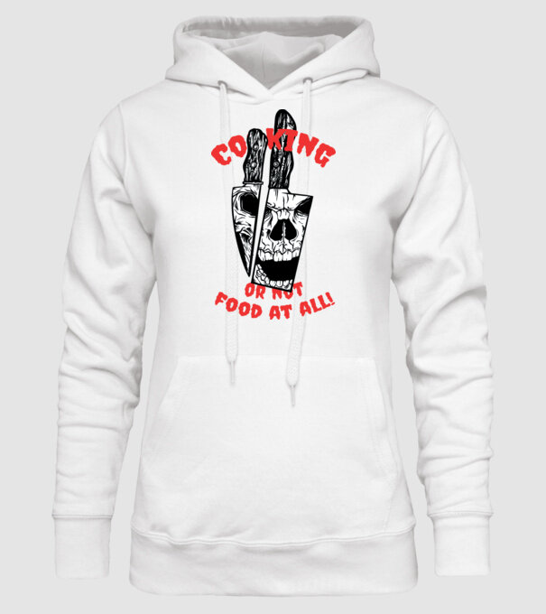 Cuțite de bucătar model alb pe tricou