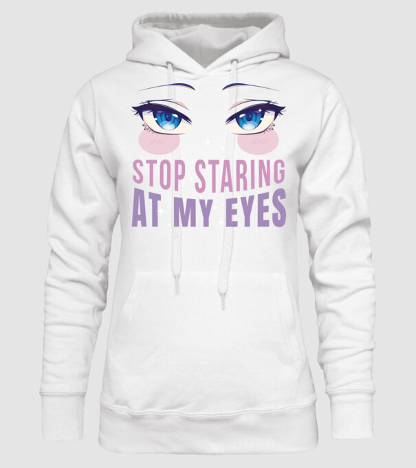 Ochi sexy Anime model alb pe tricou
