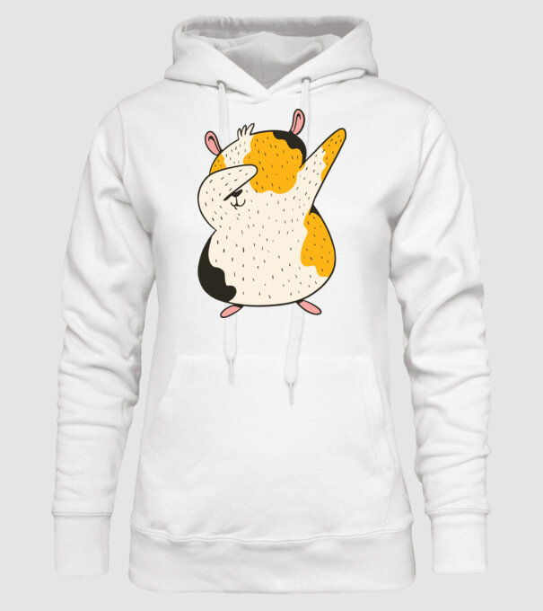 Porcușor de Guineea model alb pe tricou