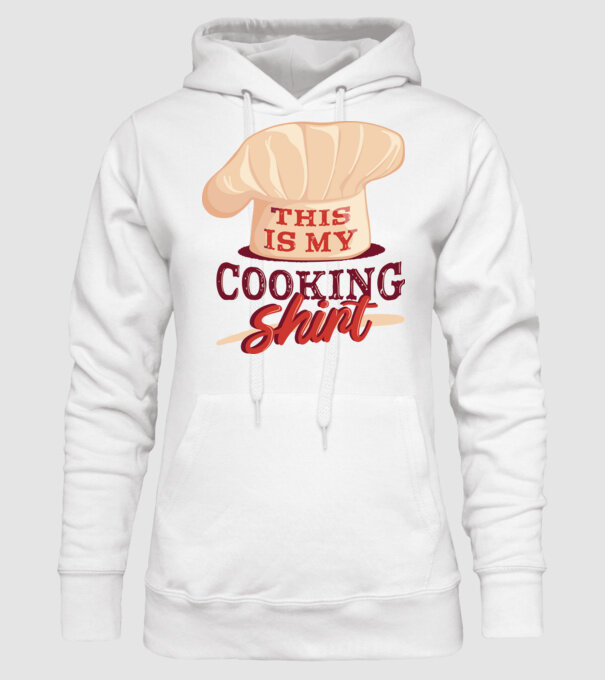 This is my Cooking Shirt model alb pe tricou
