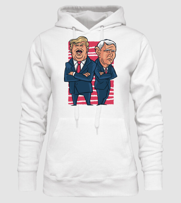 Trump Pence USA model alb pe tricou