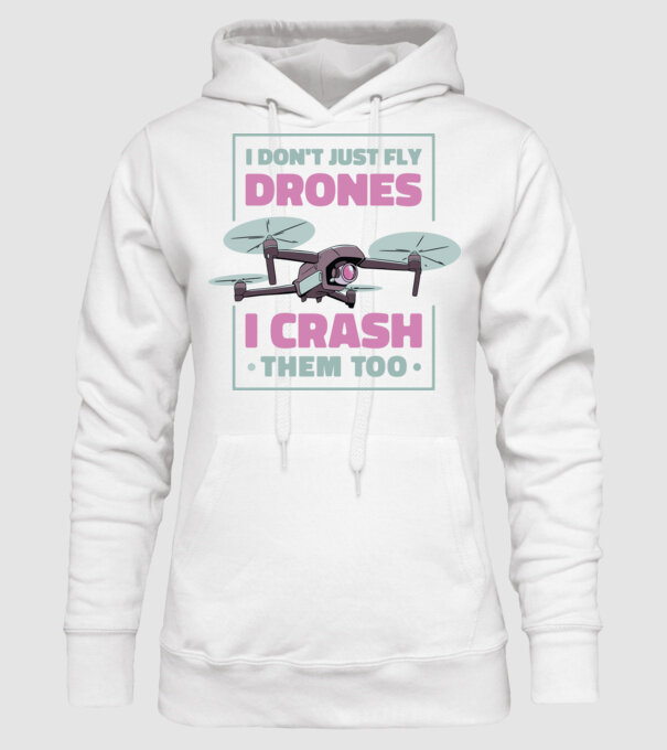 Tricou drone model alb pe tricou