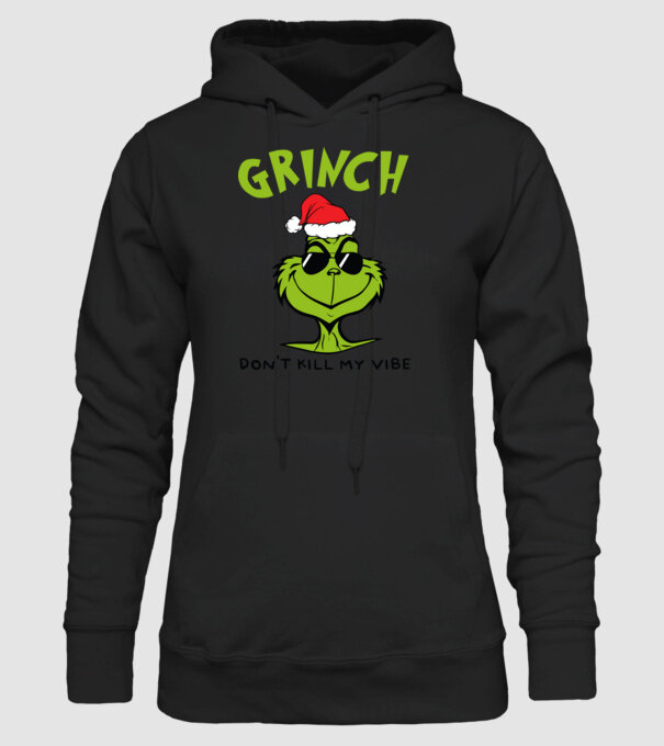 Grinch - Don't kill my vibe model negru pe tricou