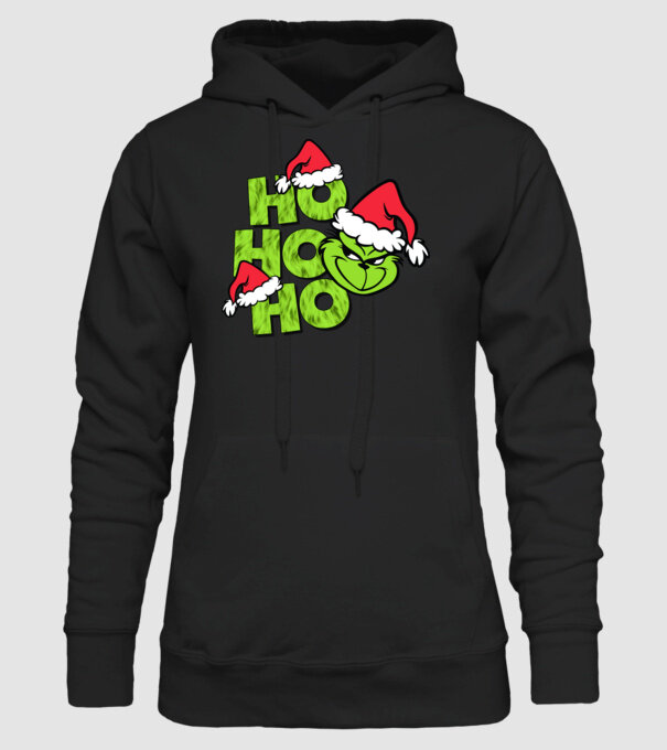 Ho Ho Ho - Grinch model negru pe tricou