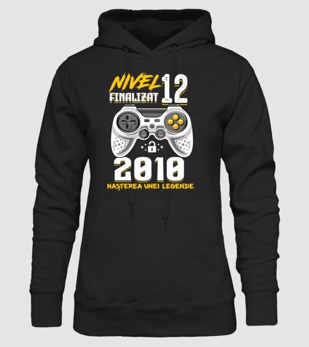 Nivel 12 finalizat. 2010 nașterea unei legende model negru pe tricou