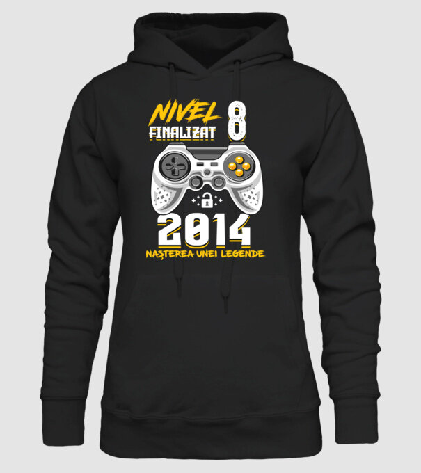 Nivel 8 finalizat. 2014 nașterea unei legende model negru pe tricou